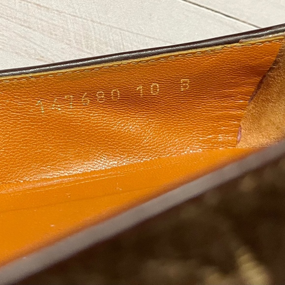 GUCCI Brown Imprint Flats Women's Size 10B - Picture 10 of 12